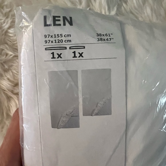 IKEA Bedding New 2 Ikea Len Kids White Fitted Sheets Poshmark
